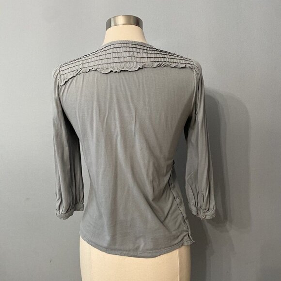 Chloe Blue Top Pintuck Lace Victorian Size 6 - Picture 6 of 9